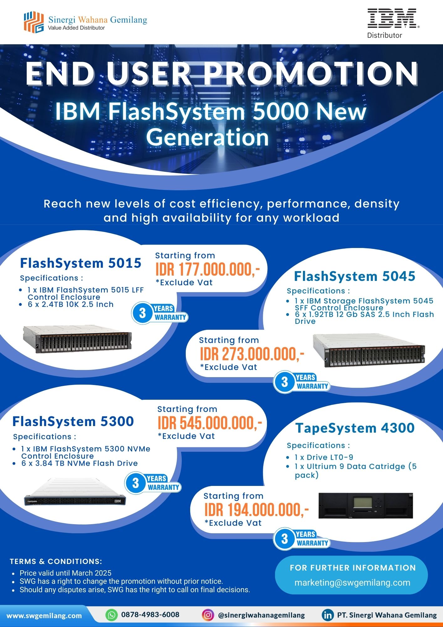 End User Promo IBM FlashSystem 5000 - Sarana Wahana Gemilang